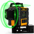 KAIWEETS KT360A Green Laser Level 3 X 360Â° Rotary Self Leveling with 1 Rechargeable Battery