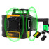 KAIWEETS KT360A Green Laser Level 3 X 360Â° Rotary Self Leveling with 1 Rechargeable Battery