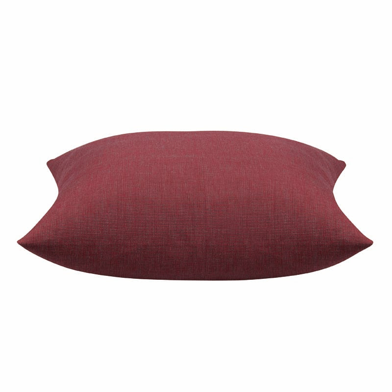 Elemts Deep Red Solid Base Colour Cushion Cover