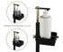 Touch Free Hand Sanitiser Dispenser Station Floor Stand Foot Operated - Gold Black