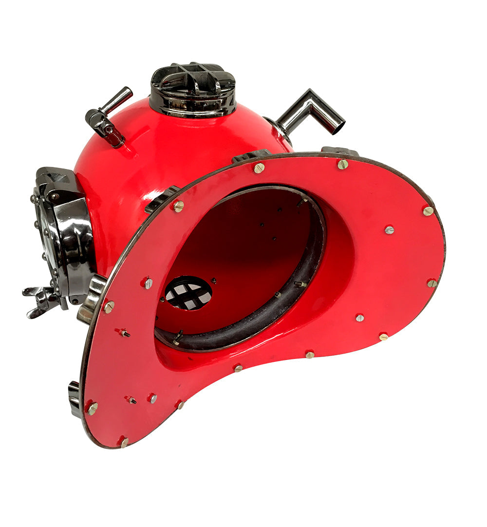 US Navy Mark V Diving Helmet â€“ Red