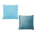 Pair of Calico Cordury Cushions Sky