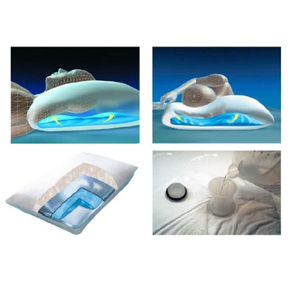 Adjustable Waterbase Water Neck Pain Reduction Standard Pillow