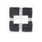 Soft Diamond Fleece Throw Rug Charcoal
