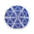 Zulu Triangle Blue 100% Cotton Round Beach Towel