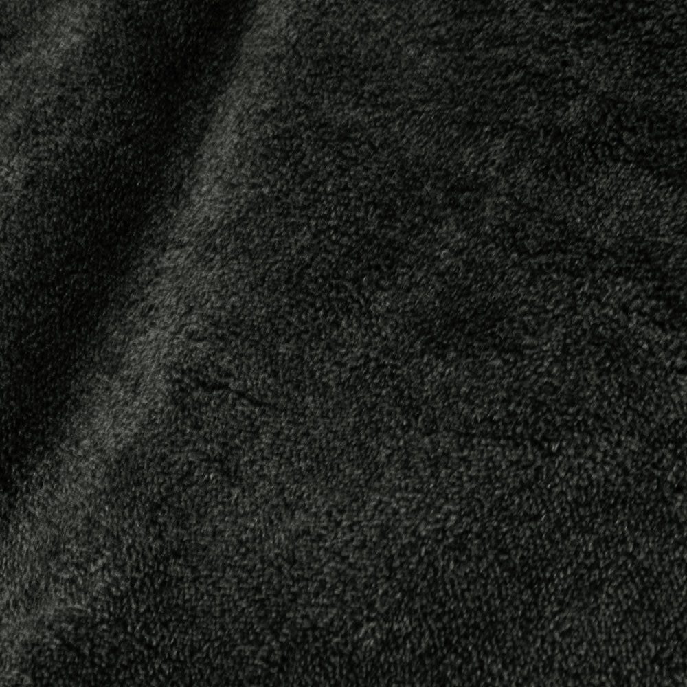 Super Soft Coral Fleece Blanket Single Charcoal