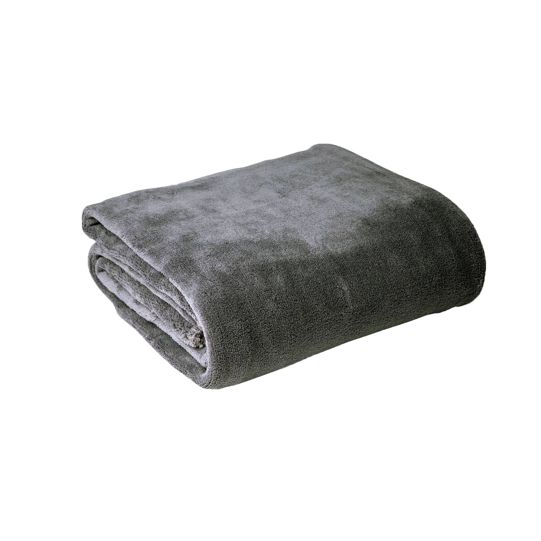 Super Soft Coral Fleece Blanket Single Grey