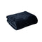 Super Soft Coral Fleece Blanket Single Navy