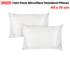 600GSM Twin Pack Microfibre Standard Pillows 45 x 70 cm