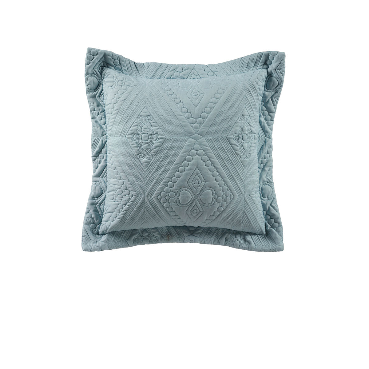 Aspen Sky Blue Coordinate Square Filled Cushion