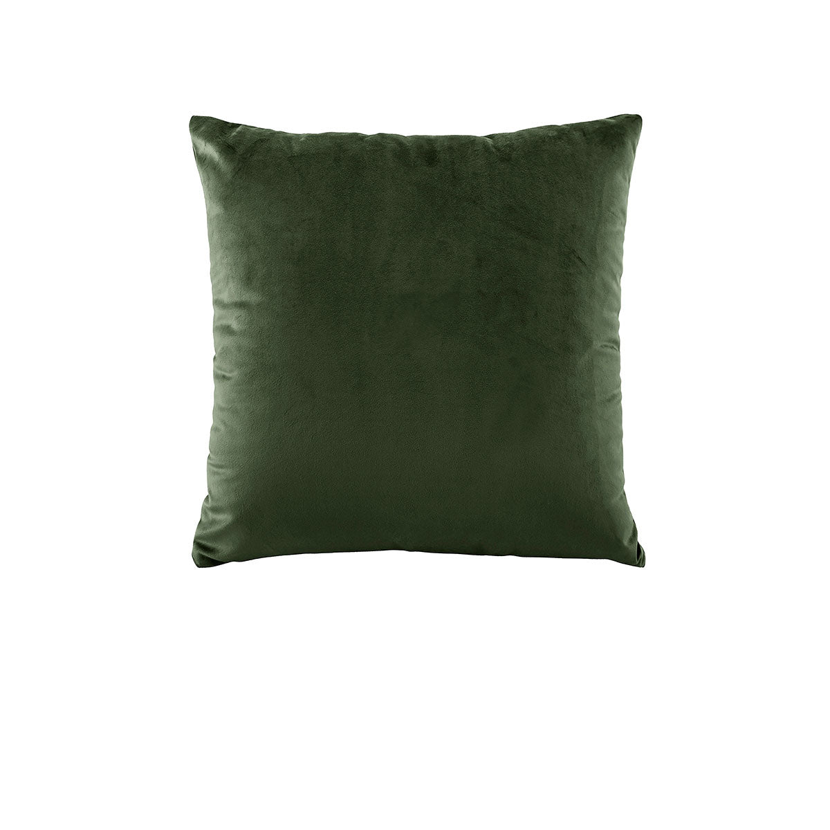 Bianca Vivid Coordinates Square Forest Green Velvet Cushion