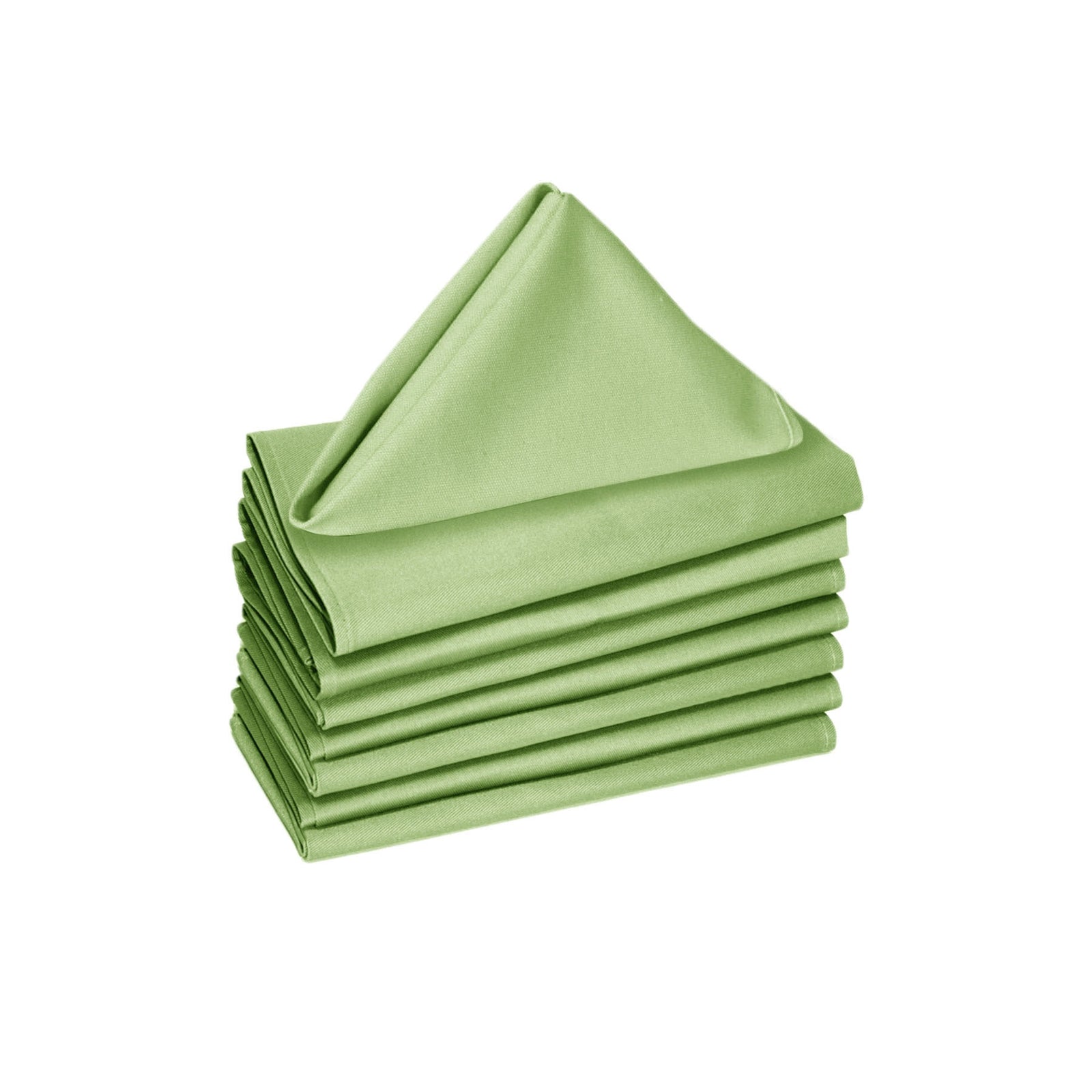 Set of 8 Cotton Napkins Apple Green