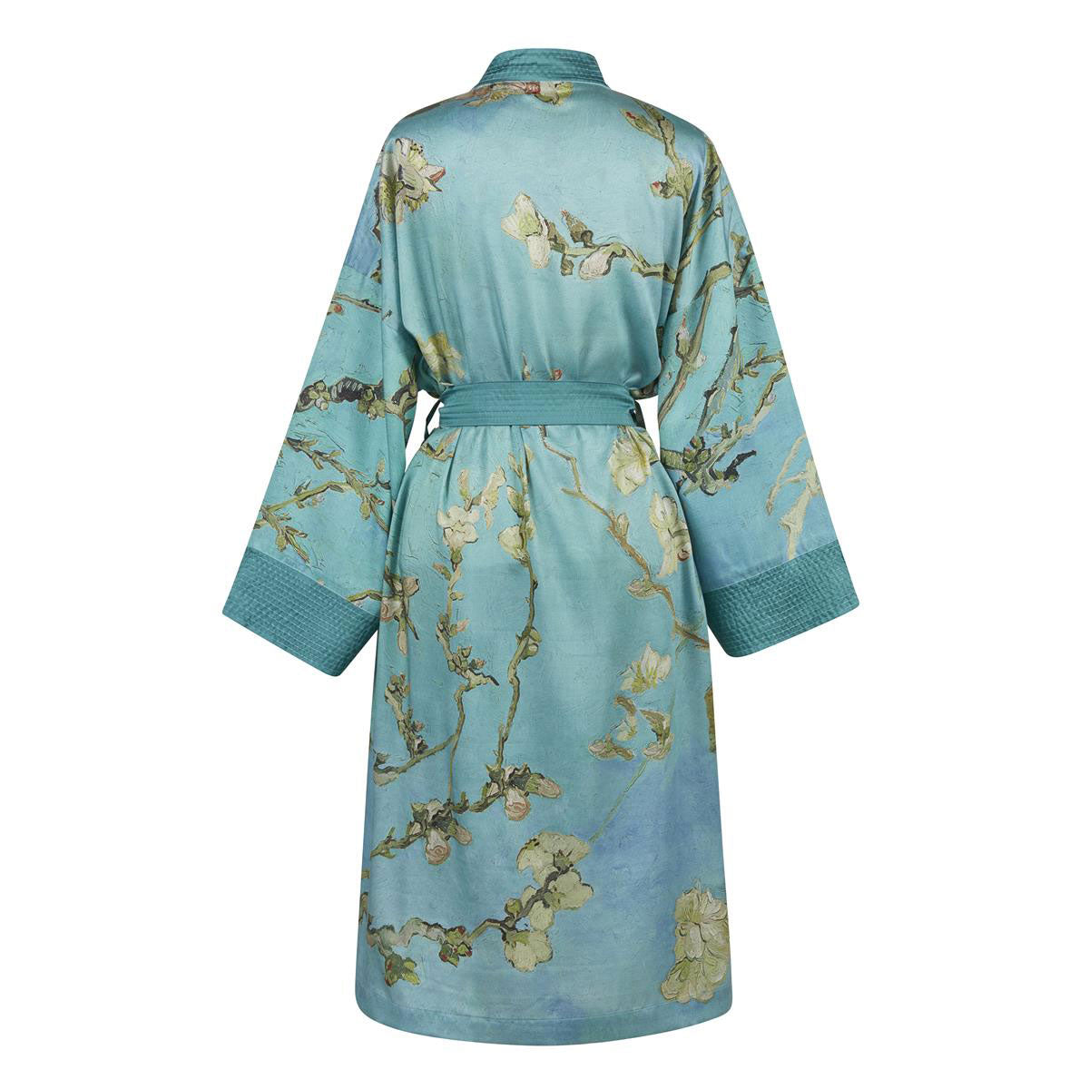 Van Gogh Almond Blossom Blue Kimono Bath Robe Large/Extra Large
