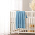 Lyla Blue Cotton Baby Blanket 75 x 100 cm
