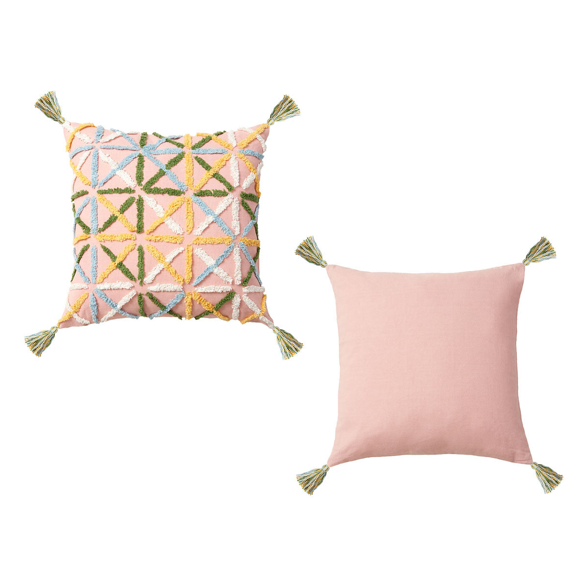 Adena Blush Filled Square Cushion