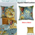 Van Gogh Carre Fleuri Green Square Filled Cushion 50cm x 50cm