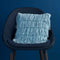 Flapper Light Blue Filled Square Cushion