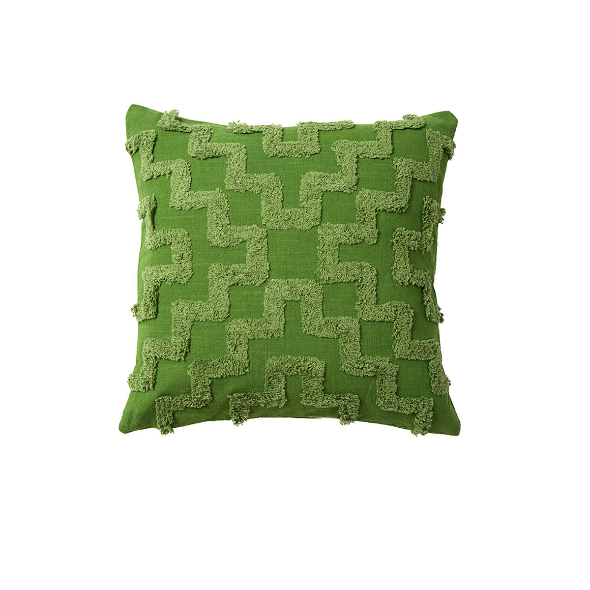 Janni Green Filled Square Cushion