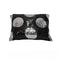 Sequined Black Silver Breakfast Filled Cushion