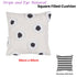 Stripe and Eye Natural Square Filled Cushion 50cm x 50cm