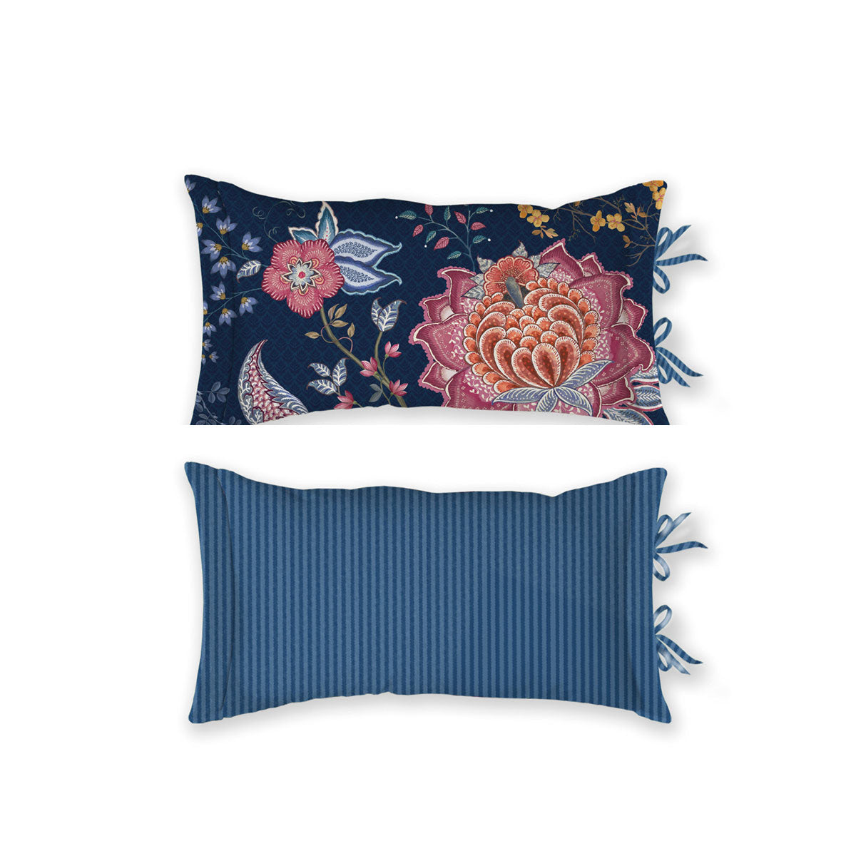 Tree of Life Dark Blue Oblong Cushion