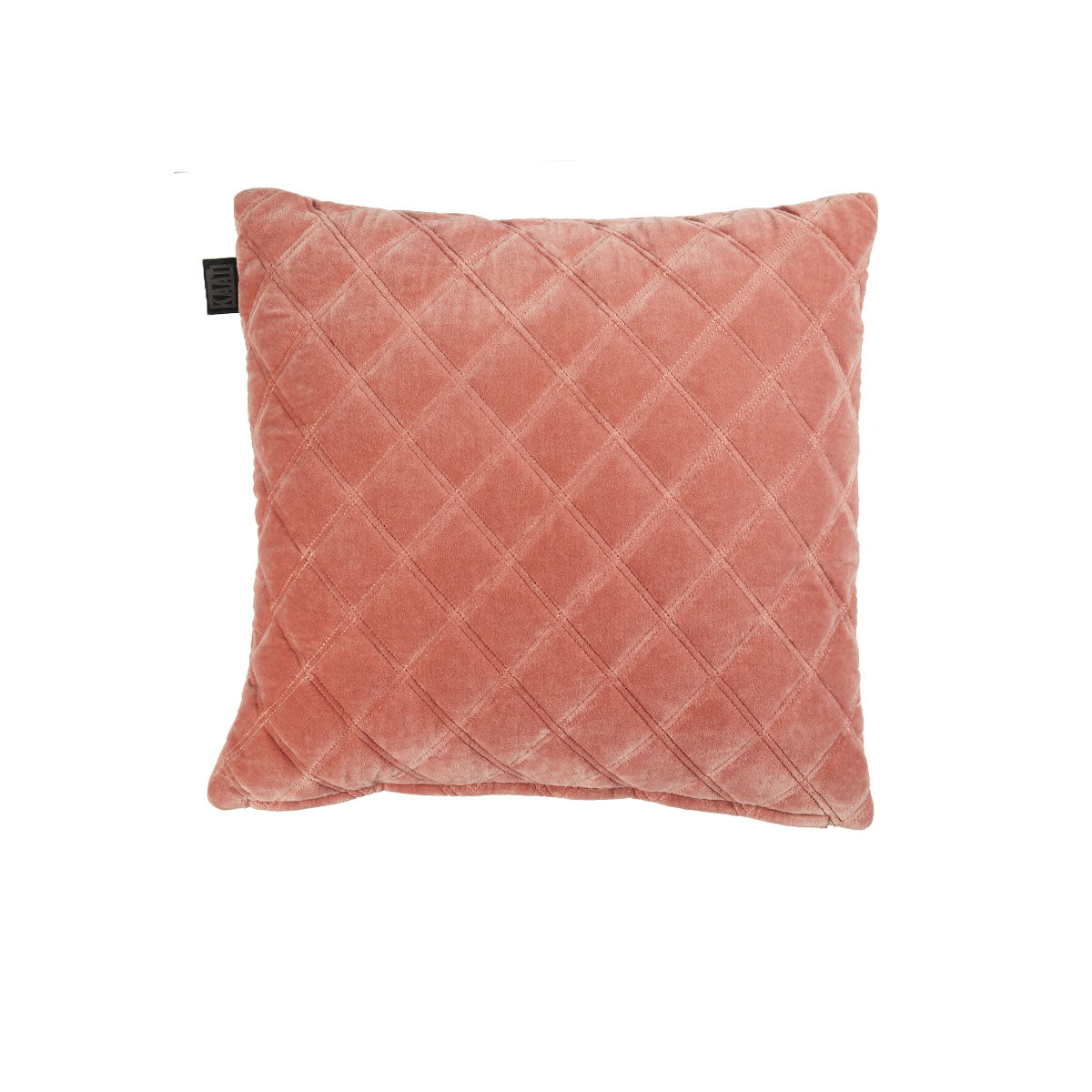 Vercors Luxury Cotton Velvet Filled Square Cushion - Pink