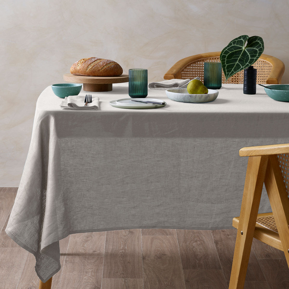Natural French Linen Tablecloth 150cm x 300cm
