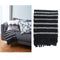 Cotton Fringe Throw Rug Honshu Black