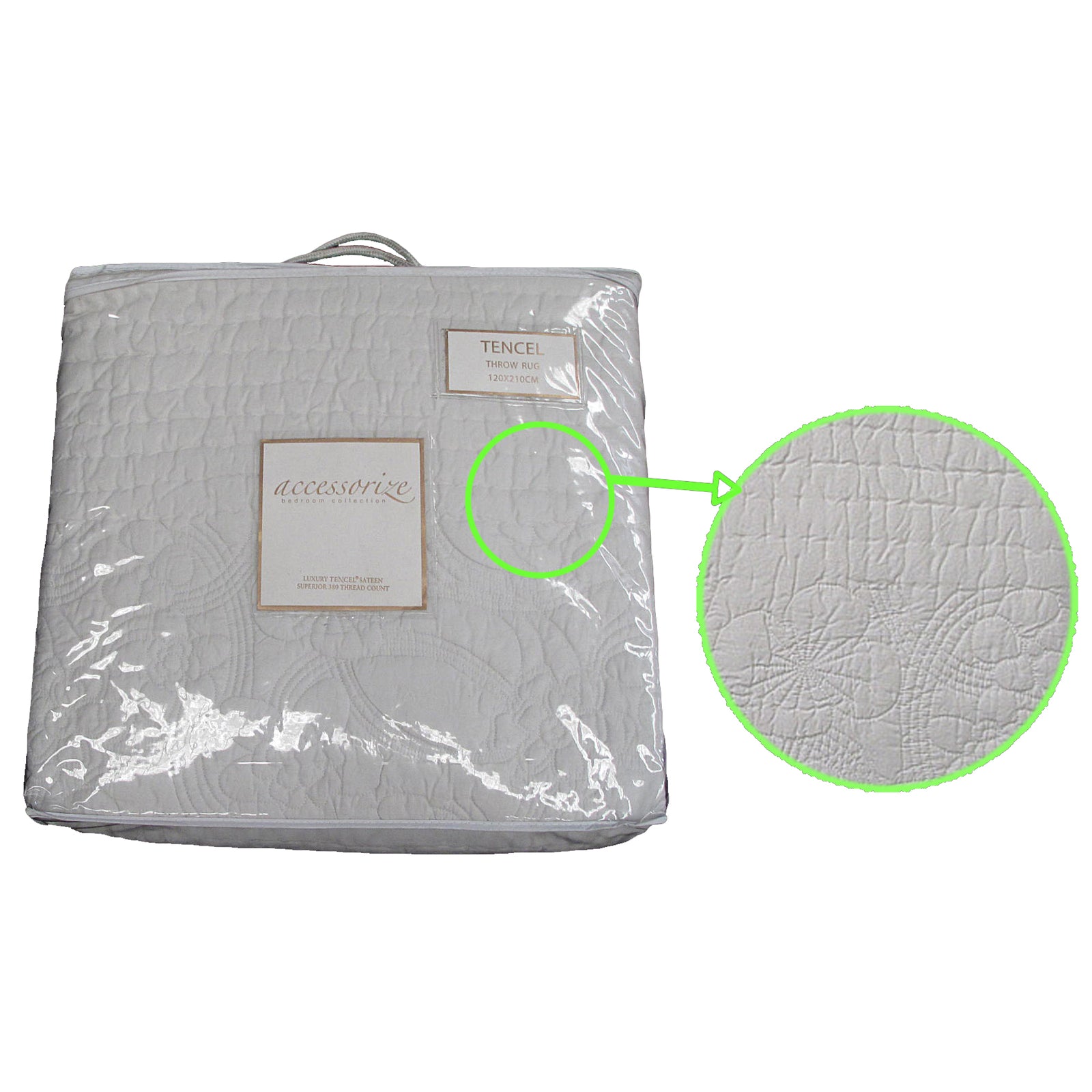 380TC Tencel Throw Rug 120 x 210cm