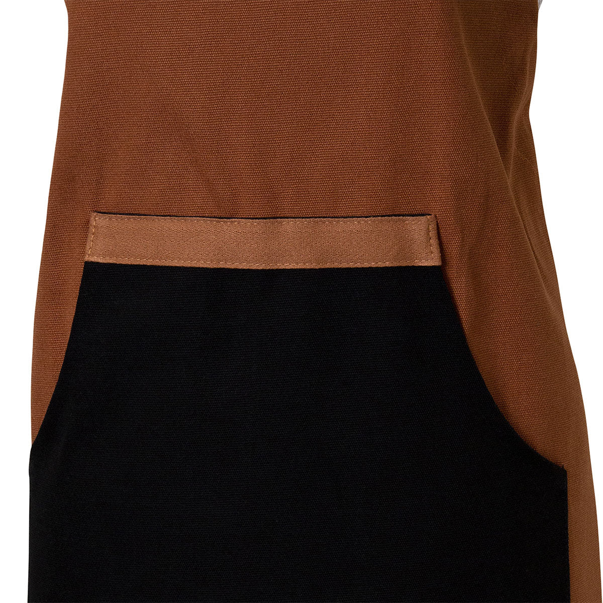 Selby Cotton Apron 83 x 68 cm Ginger & Black