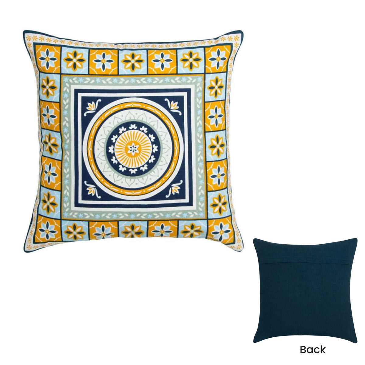 Kasbah Luxury Filled Cushion 50 x 50cm Blue