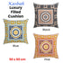 Kasbah Luxury Filled Cushion 50 x 50cm Blue