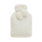 J.Elliot Home Amara Hot Water Bottle with Super Plush Faux Fur Cover Ivory