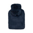 J.Elliot Home Amara Hot Water Bottle with Super Plush Faux Fur Cover Navy