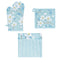 Set of 3 Renee Cotton Cover Kitchen Textile Sky Blue