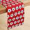 100% Cotton Printed Table Runner Cotton Bud Red