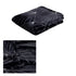 Celeste Flannel Throw Rug Black