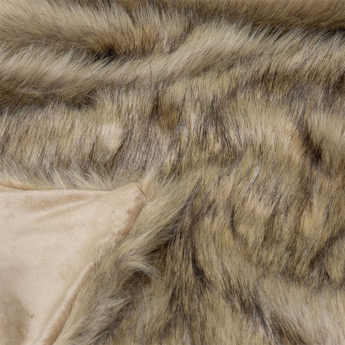 Grizzly Brown Faux Fur Throw