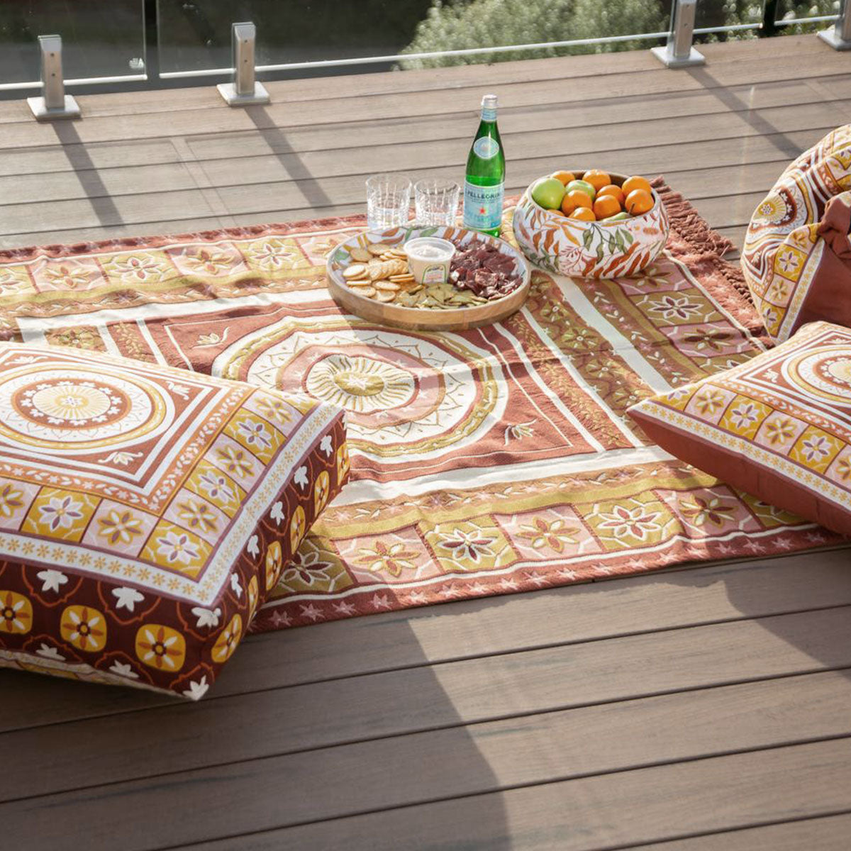 Kasbah Luxury Fringe Throw 130 x 160cm Pink