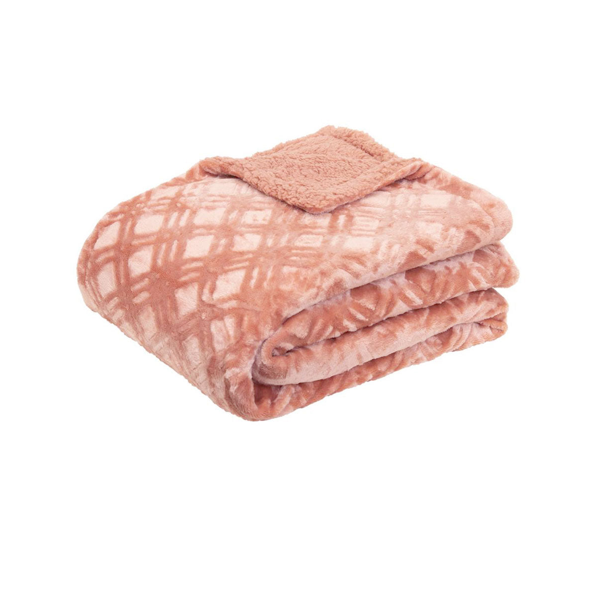 Vida Microplush Throw Clay Pink