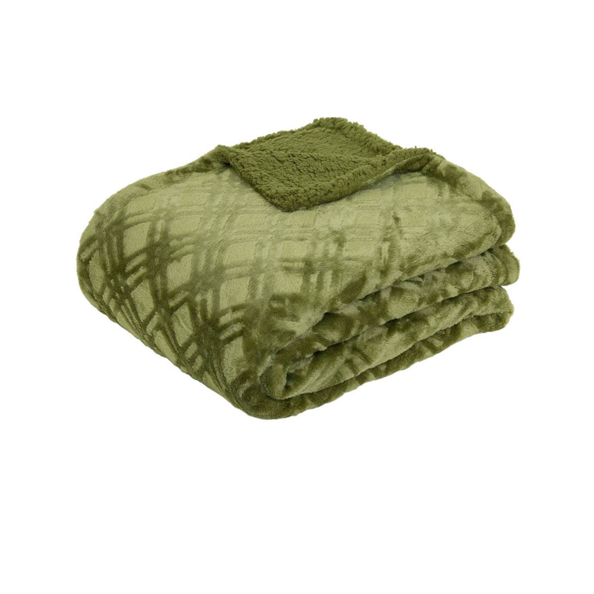 Vida Microplush Throw Olive