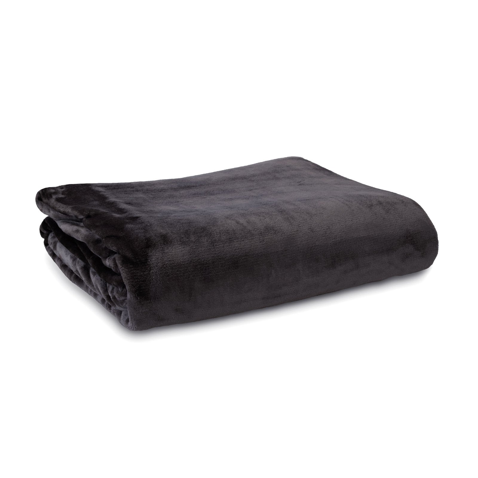 Lucia Luxury Push Blanket Charcoal Super King