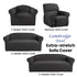 Elan Cambridge Extra-stretch Couch Cover Steel One Seater Recliner Steel