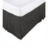 Box Pleated Valance Black - DOUBLE