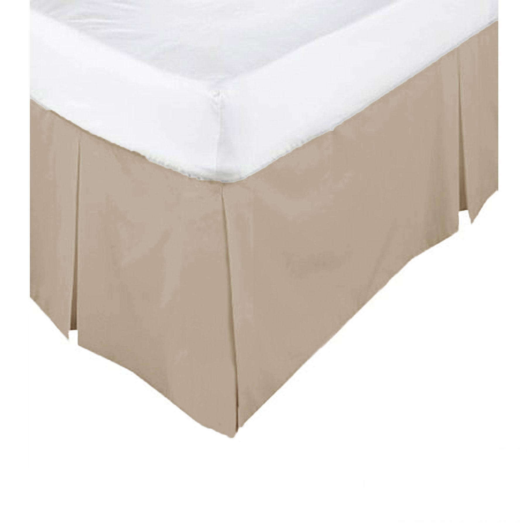 Box Pleated Valance Linen - DOUBLE