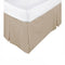 KINGDOM Box Pleated Valance Linen - QUEEN