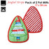 Ladelle Joyful Stripe Red Set of 2 Pot Mitts 17 x 24 cm