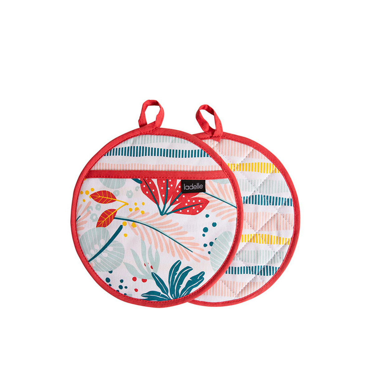 Ladelle Zest Set of 2 Pot Holders 21 x 21 cm