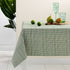 Green Eco Cotton Rich Tablecloth 150 x 265 cm