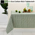 Green Eco Cotton Rich Tablecloth 150 x 300 cm